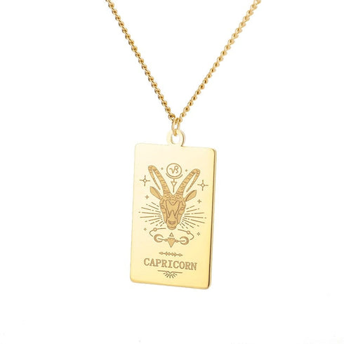 Zodiac Sign Pendant Chain