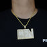 CFN Came From Nothing Baguette Iced Pendant