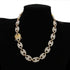 18k Gold CZ G-Link Chain
