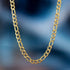 18k Gold/Silver 7mm Figaro Chain