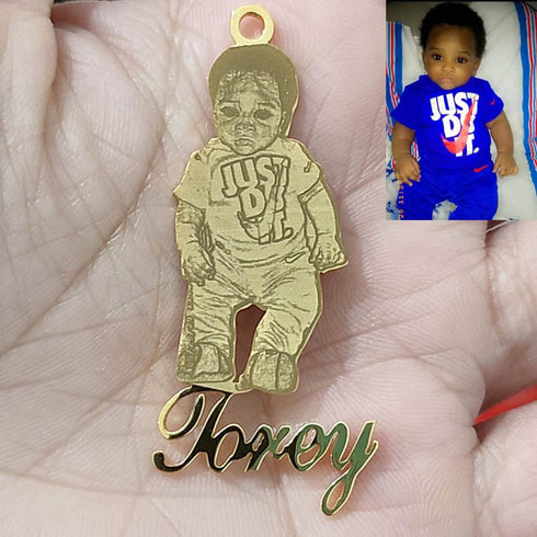 VVS Jewelry 3D Custom Portrait Photo Chain