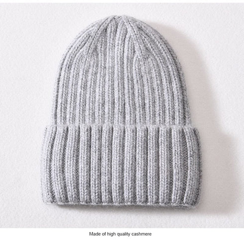 Chunky Silk Satin Lined Knitted Beanie