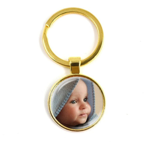 Custom Photo Baby Keychain with Charms