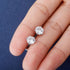 Classic 925 Sterling Silver 0.1-1 VVS Carat Moissanite Stud Earrings