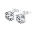 Classic 925 Sterling Silver 0.1-1 VVS Carat Moissanite Stud Earrings