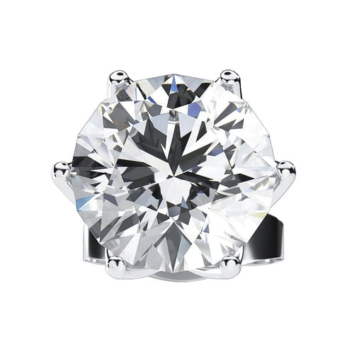 Classic 925 Sterling Silver 0.1-1 VVS Carat Moissanite Stud Earrings