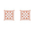 Classic Square 925 Silver Moissanite Iced Stud Earrings