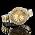 Gold Rollie Style Watch in Rotatable Bezel Sapphire Glass