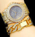 Bling Geometric Bracelet + Watch Set