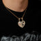 Couple Custom Heart Photo Pendant Necklace