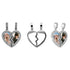 Couple Custom Heart Photo Pendant Necklace