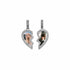 Couple Custom Heart Photo Pendant Necklace