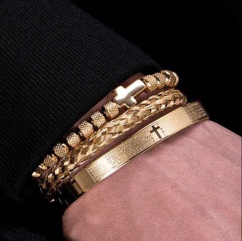 Cross 3pc Bracelet Set