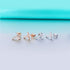Cross 925 Silver Moissanite Iced Cross Earrings