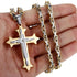 Vintage Cross Byzantine Pendant Necklace