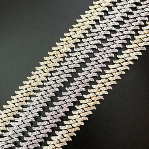 16mm Spiked Cuban Chain