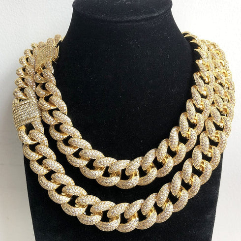 Frosty Extra Iced Gold Cuban Chain