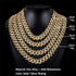18k Thicc 15mm Gold/SIlver S-Link Cuban Chain & FREE Cuban Bracelet Bundle