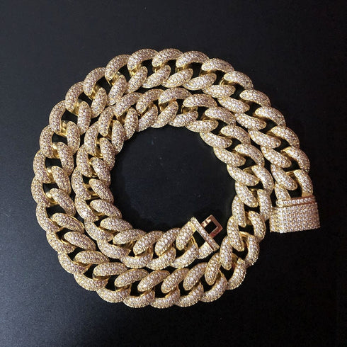 Frosty Extra Iced Gold Cuban Chain