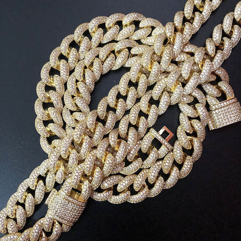 Frosty Extra Iced Gold Cuban Chain