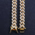 9mm Micro Pave Ultra Bling Women's Diamond Cuban Link Chain