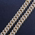 9mm Micro Pave Ultra Bling Women's Diamond Cuban Link Chain