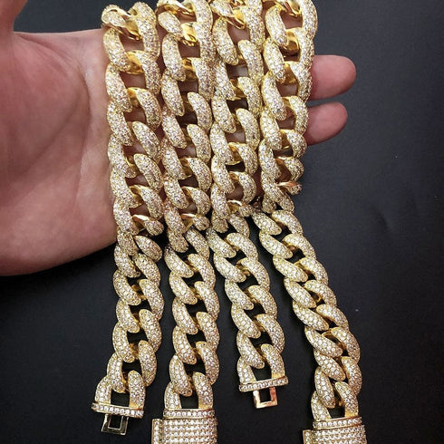 Frosty Extra Iced Gold Cuban Chain