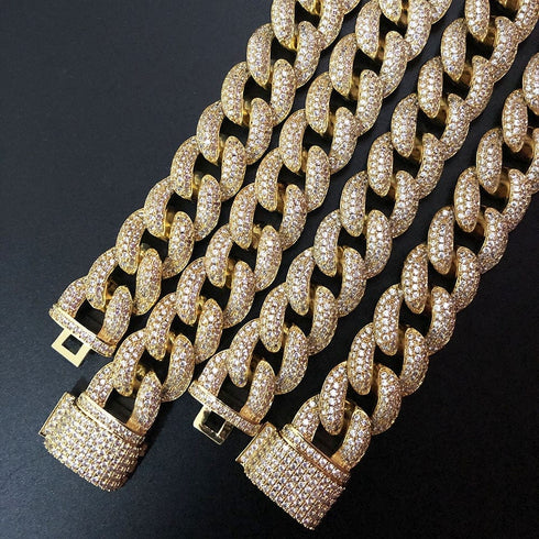 Frosty Extra Iced Gold Cuban Chain