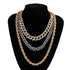 Getty Cuban + Miami Cuban + Rope Layered Choker Set