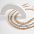 Getty Cuban + Miami Cuban + Rope Layered Choker Set