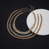 Getty Cuban + Miami Cuban + Rope Layered Choker Set