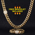 VVS Jewelry 316L Stainless Steel 18k Gold/Silver Cuban Chain + FREE Bracelet Bundle