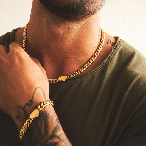 8mm Cuban Chain & FREE Cuban Bracelet Bundle