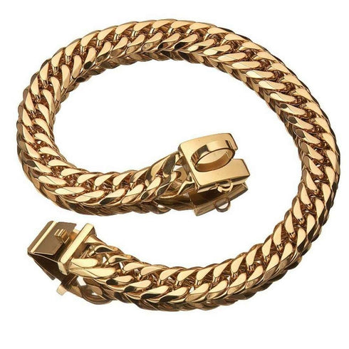 Cuban Link Gold Dog Chain Collar V2