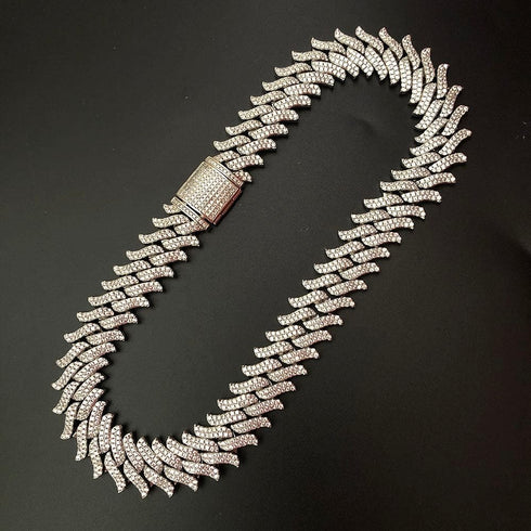 16mm Spiked Cuban Chain