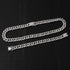 18k Gold/Silver Cuban Link Chain Set – Iced Out Necklace & FREE Bracelet