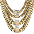 VVS Jewelry 316L Stainless Steel 18k Gold/Silver Cuban Chain + FREE Bracelet Bundle