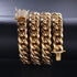 VVS Jewelry 316L Stainless Steel 18k Gold/Silver Cuban Chain + FREE Bracelet Bundle