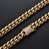 VVS Jewelry 316L Stainless Steel 18k Gold/Silver Cuban Chain + FREE Bracelet Bundle