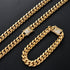 VVS Jewelry 316L Stainless Steel 18k Gold/Silver Cuban Chain + FREE Bracelet Bundle