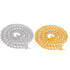 18k Gold/Silver Cuban Link Chain Set – Iced Out Necklace & FREE Bracelet