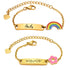 Custom Name Engraved Adjustable Baby Bracelet with Charm