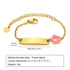 Custom Name Engraved Adjustable Baby Bracelet with Charm