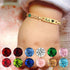 Custom Baby Engraved Name Bracelet with Birthstone