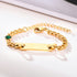 Custom Baby Engraved Name Bracelet with Birthstone