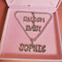 VVS Jewelry Custom Rainbow Colored Baguette Name Pendant