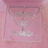 VVS Jewelry Custom Baguette Letter Pendant Necklace