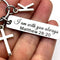 Bible Verse with Initial Keychain