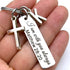 Bible Verse with Initial Keychain