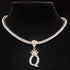 Custom Block Crown Initial Pendant Tennis Chain